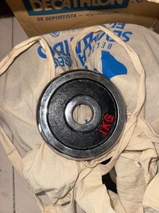 2 Pesas Verdes + 8 Discos 1kg