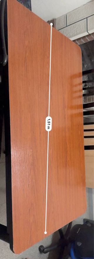 Mesa extensible madera + 6 sillas