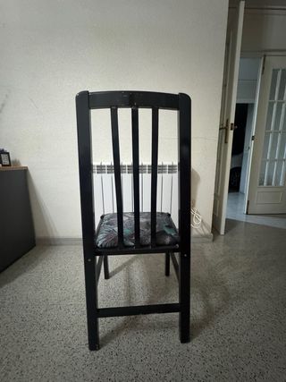 Mesa extensible madera + 6 sillas