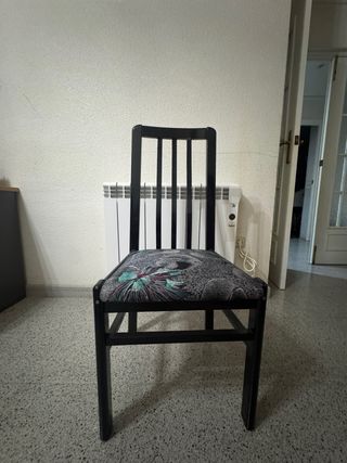 Mesa extensible madera + 6 sillas