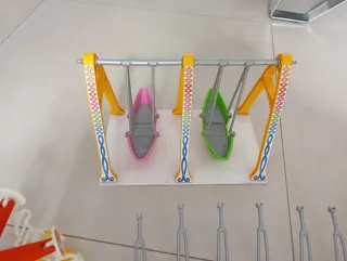 Carosello e altalene Playmobil. Set completo di attrazioni da fiera Playmobil.