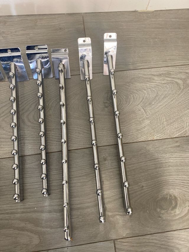 12 Barre metalliche per appendere vestiti