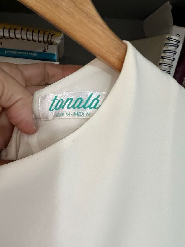 Vestido Tonala Blanco Roto Talla M