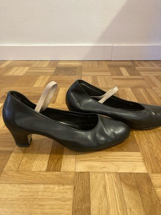 Zapatos Flamenco Talla 40 Negros de Piel