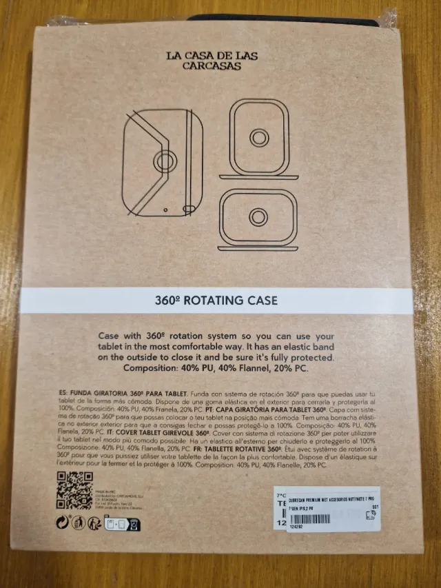 Funda giratoria 360º para tablet