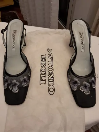 Antonio Melani sandali eleganti tacco pizzo
