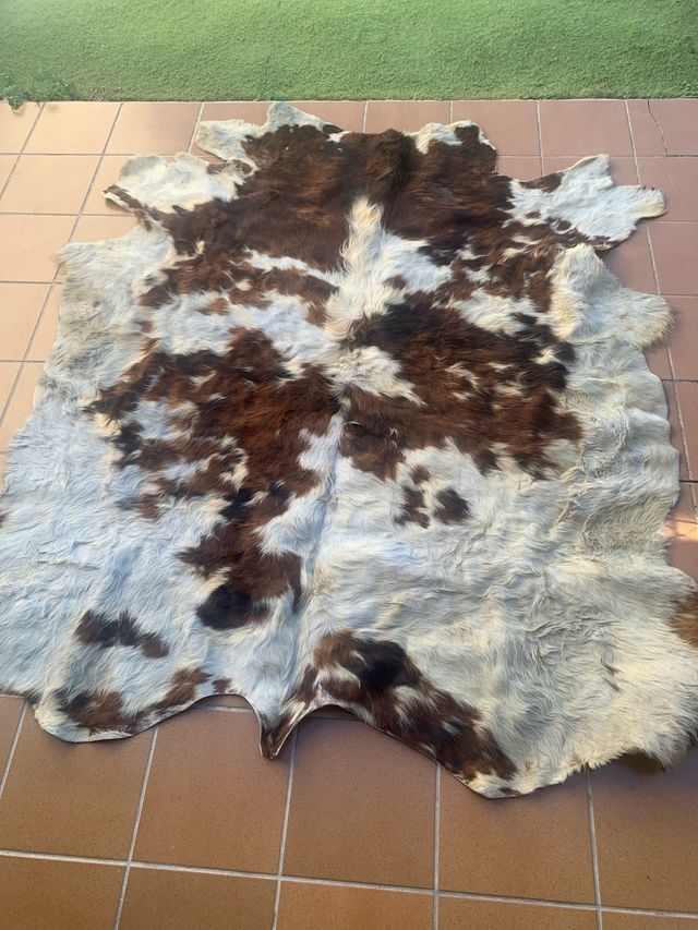 Alfombra de piel de vaca