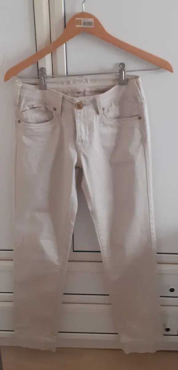 Pantalón algodón mujer talla 36 y talle bajo