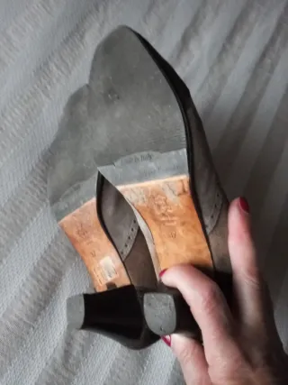 Scarpe donna scamosciate beige e marroni 37