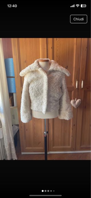 Pelliccia ecologica H&M bianca