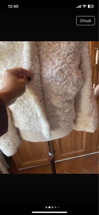 Pelliccia ecologica H&M bianca