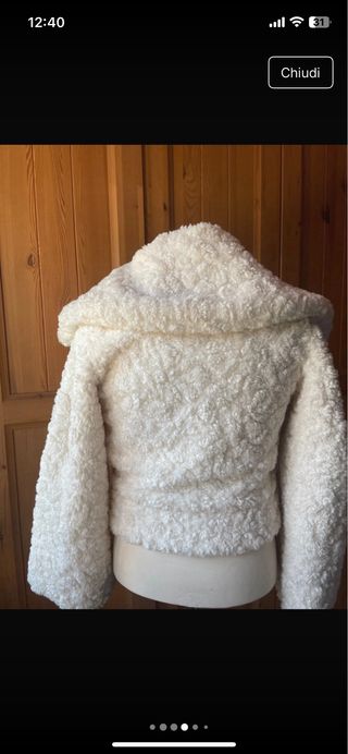 Pelliccia ecologica H&M bianca