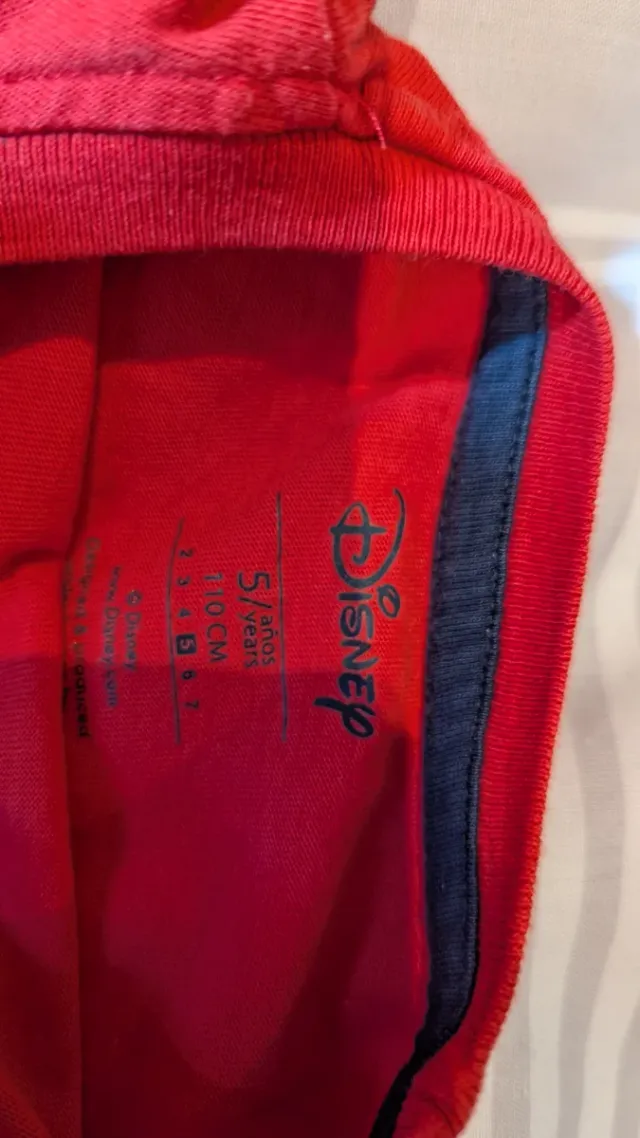 Camiseta Mickey Mouse Patinador Roja