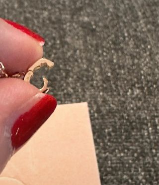 Collana fiocco di neve oro rosa