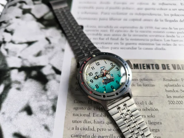 Reloj Ruso Vostok Amphibia Soviético
