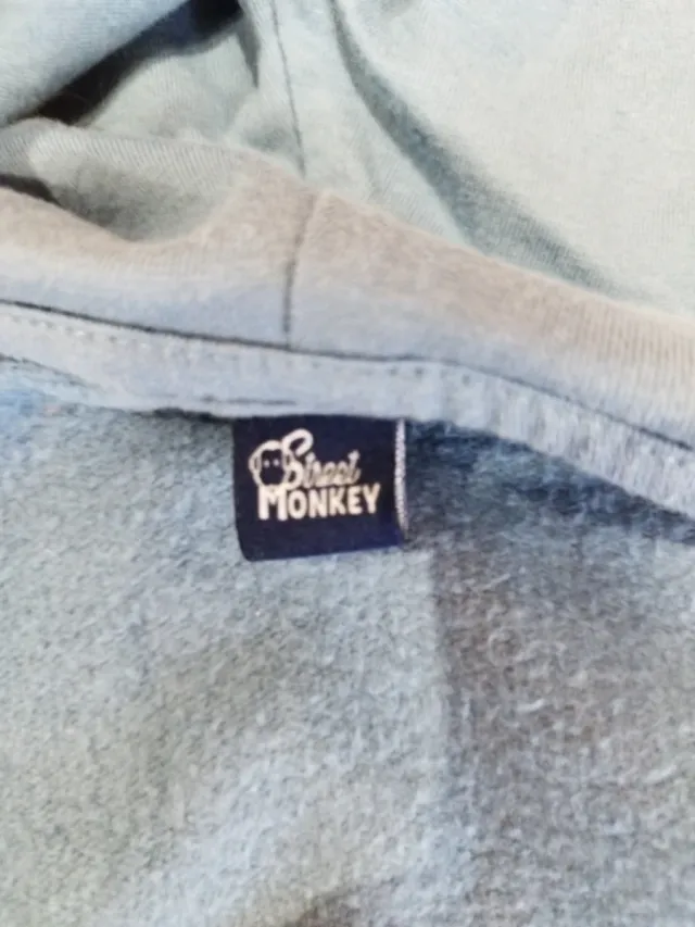 Chaqueta con falda azul