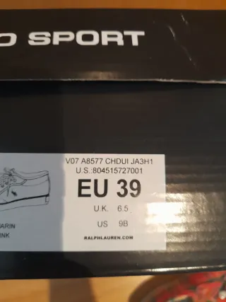 Zapatillas Polo Ralph Lauren Talla 39