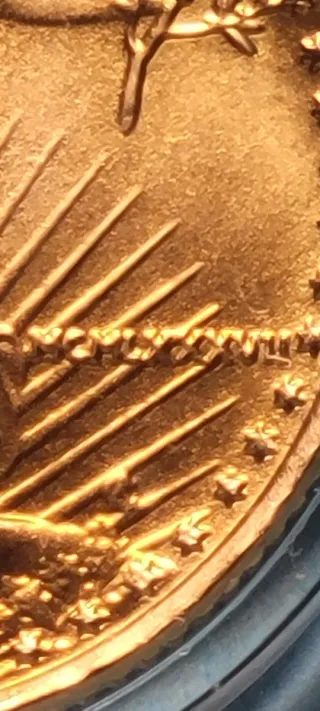 Moneda de Oro 1/10 onza American Eagle 1987