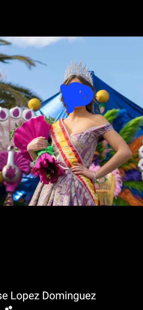 Traje de Carnaval Dorado y Morado