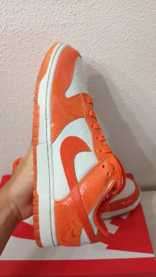 Nike Dunk Low Naranja y Blanco Talla 44