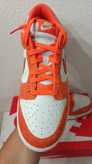 Nike Dunk Low Naranja y Blanco Talla 44