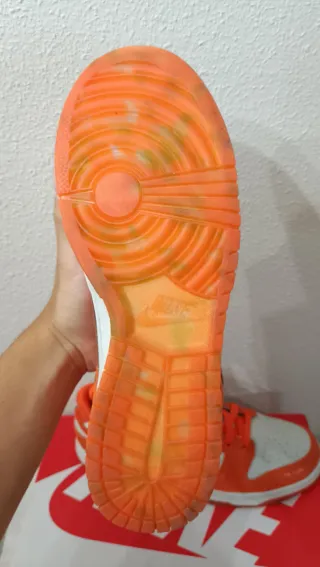 Nike Dunk Low Naranja y Blanco Talla 44