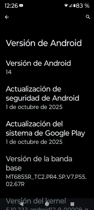 Telefono mobile Android 14