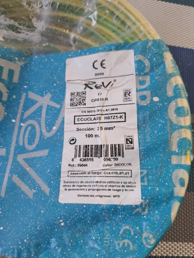 Cavo Ecoclass H07Z1-K 25mm2