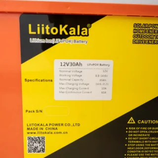 Batería LiitoKala 12V 30Ah LiFePO4