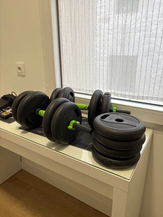 Mancuernas 20kg Ajustables + Accesorio