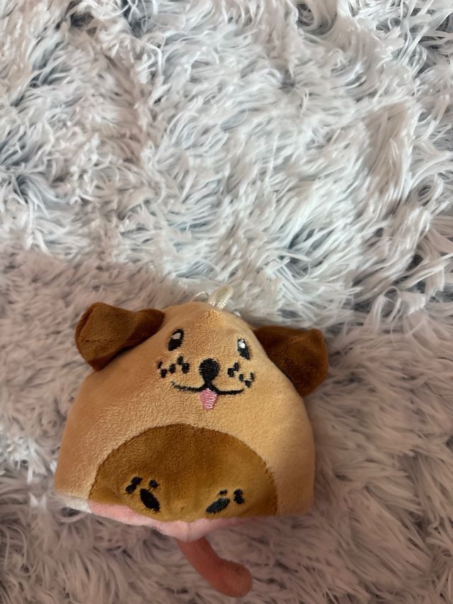 Llavero gato y perro peluche