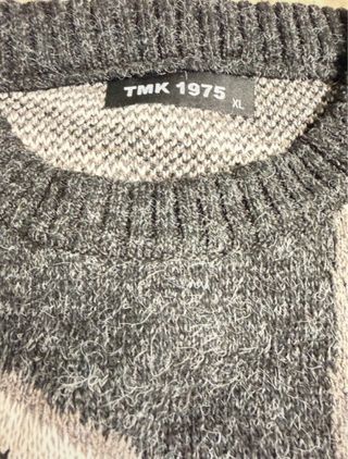 Jersey YMK 1975 Gris y Blanco Talla L