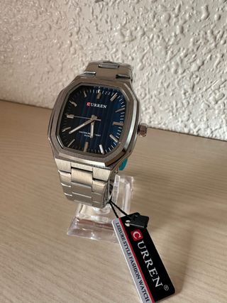Reloj Curren Hombre Azul y Plateado