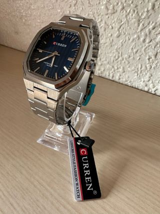 Reloj Curren Hombre Azul y Plateado