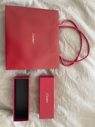 Cartier Bolso y Estuche Gafas Rojo