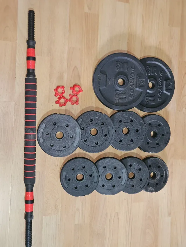 Lote discos de pesa para barra