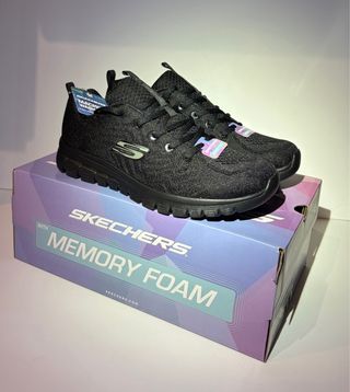 Zapatillas Skechers Negras Memory Foam