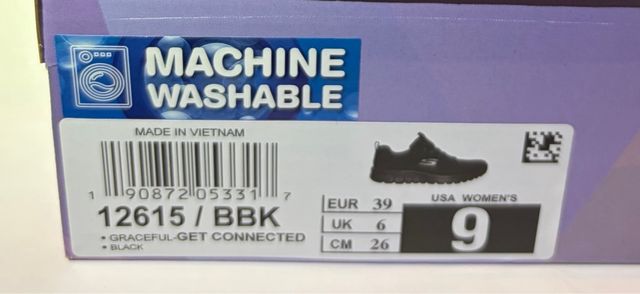 Sneakers Skechers nere con Memory Foam