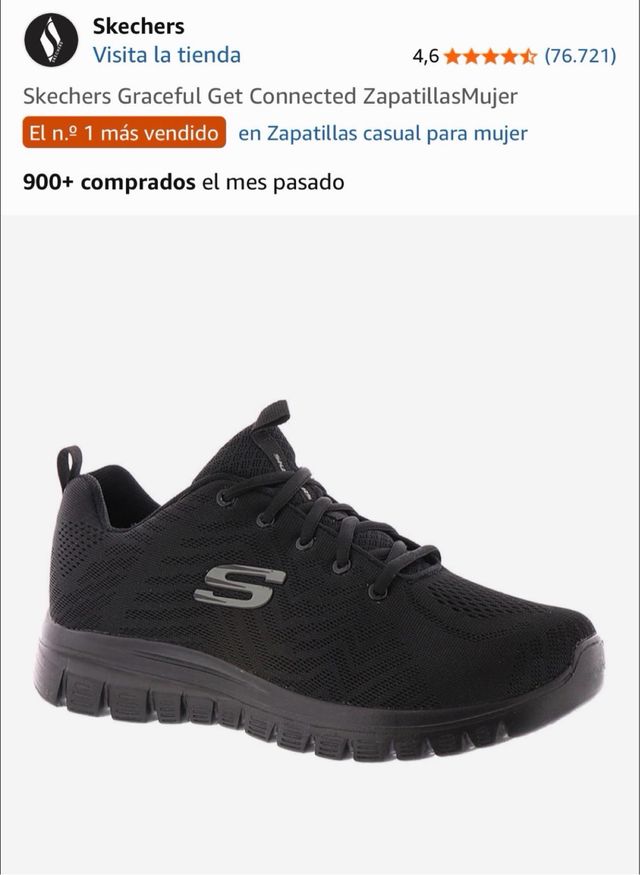 Sneakers Skechers nere con Memory Foam