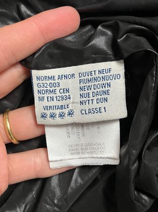 Moncler Parka Nero Piumino Taglia M