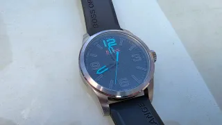 Reloj Boss Orange con correa de goma de 47mm