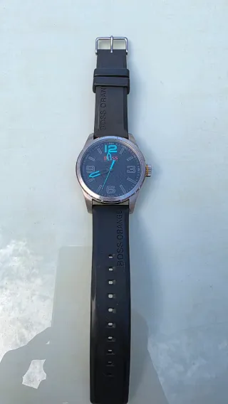 Reloj Boss Orange con correa de goma de 47mm