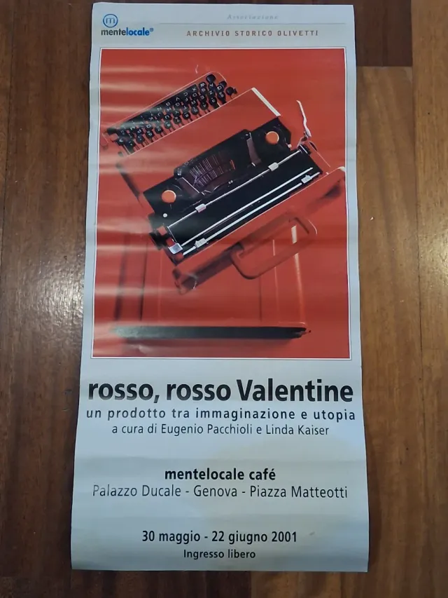 Poster Rosso Rosso Valentine Olivetti