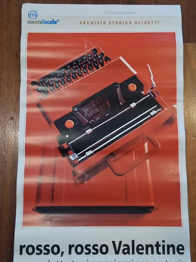 Poster Rosso Rosso Valentine Olivetti