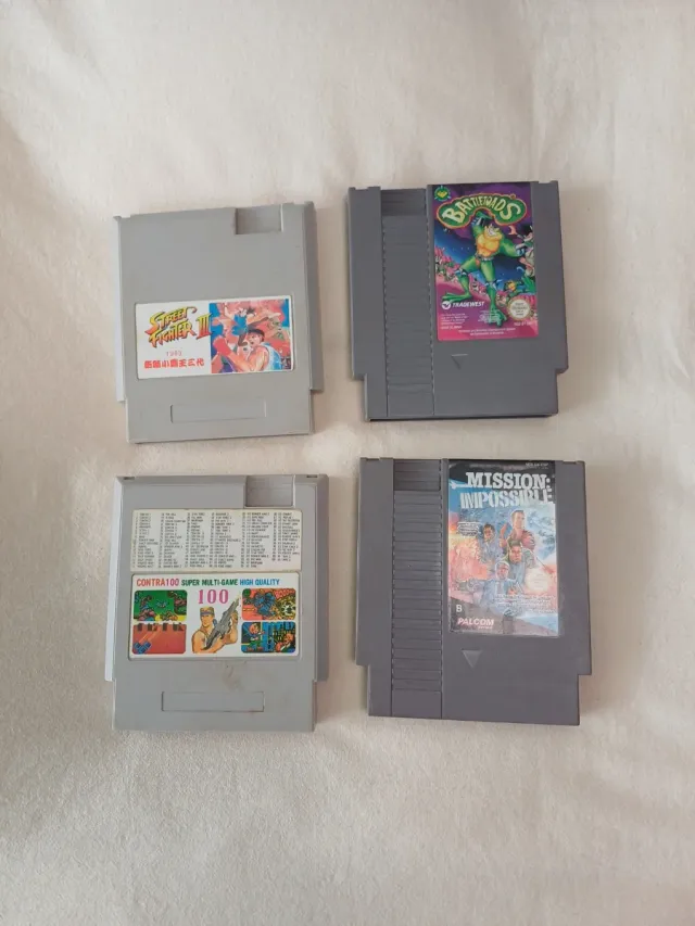 4 Cartuchos Juegos Nintendo NES