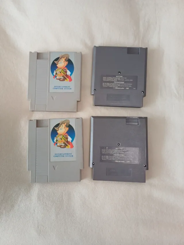 4 Cartuchos Juegos Nintendo NES