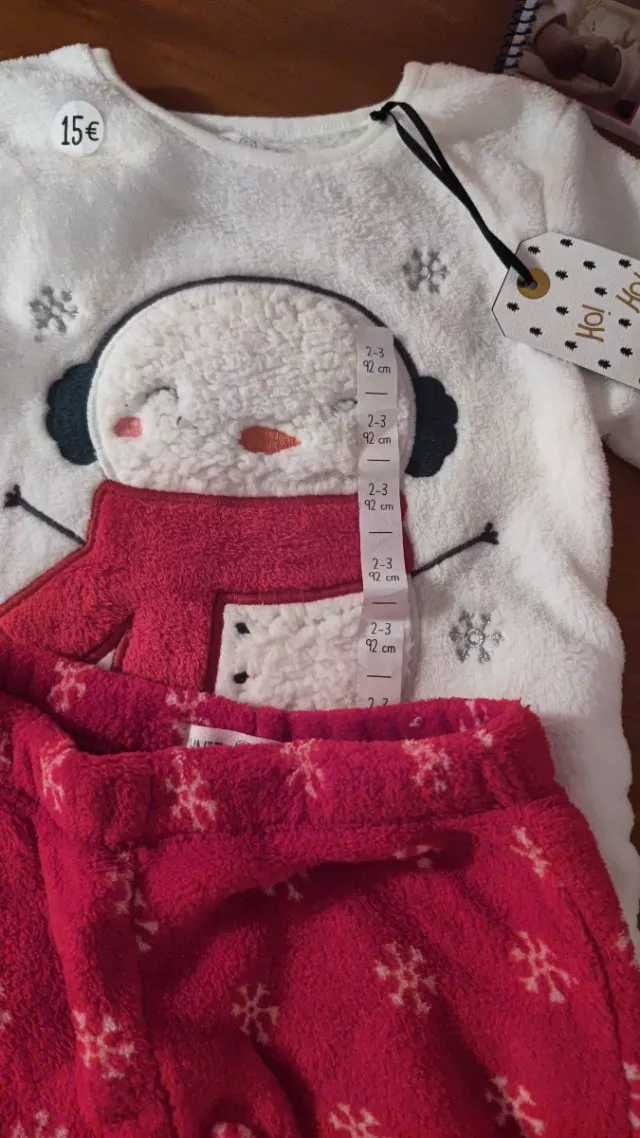 Pijama niña terciopelo 2-3 años