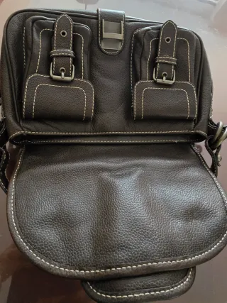 Bolso Piel Purificación García Marrón