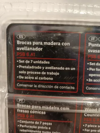 7 Brocas Avellanadoras PARKSIDE