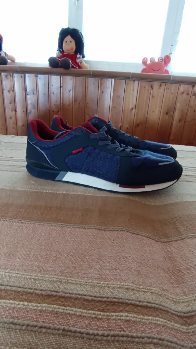 Zapatillas Levi's Hombre Talla 45 Azul/Rojo